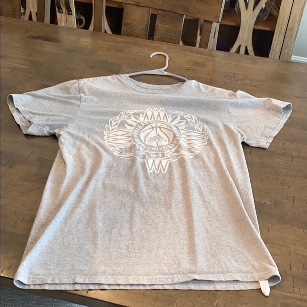 Grey adidas shirt